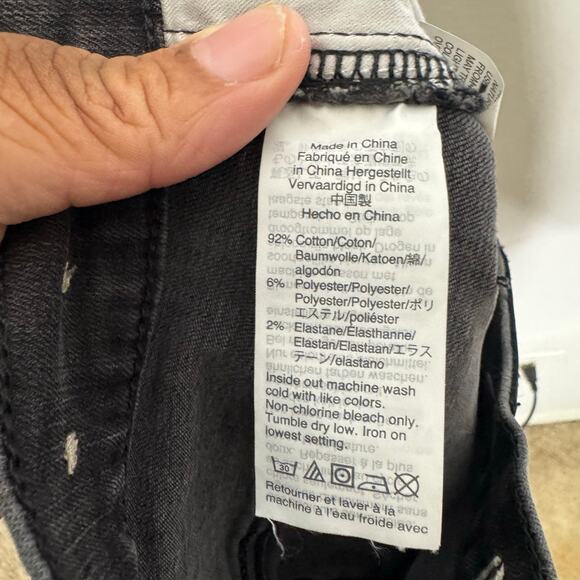 Madewell Women’s 25 Cali Demi Boot Jeans Black Button Fly High Rise Stretch - Picture 7 of 13